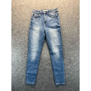 Kancan Women's Jeans Size 26 Skinny High Rise Light Wash Stretch Denim‎